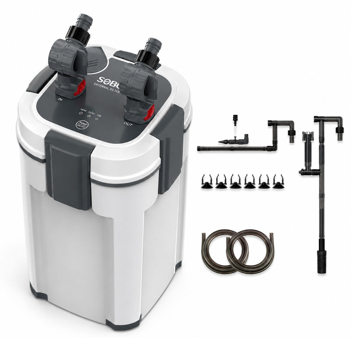 Sobo 905F UV Lambalı Dış Filtre 9W 1200L/S