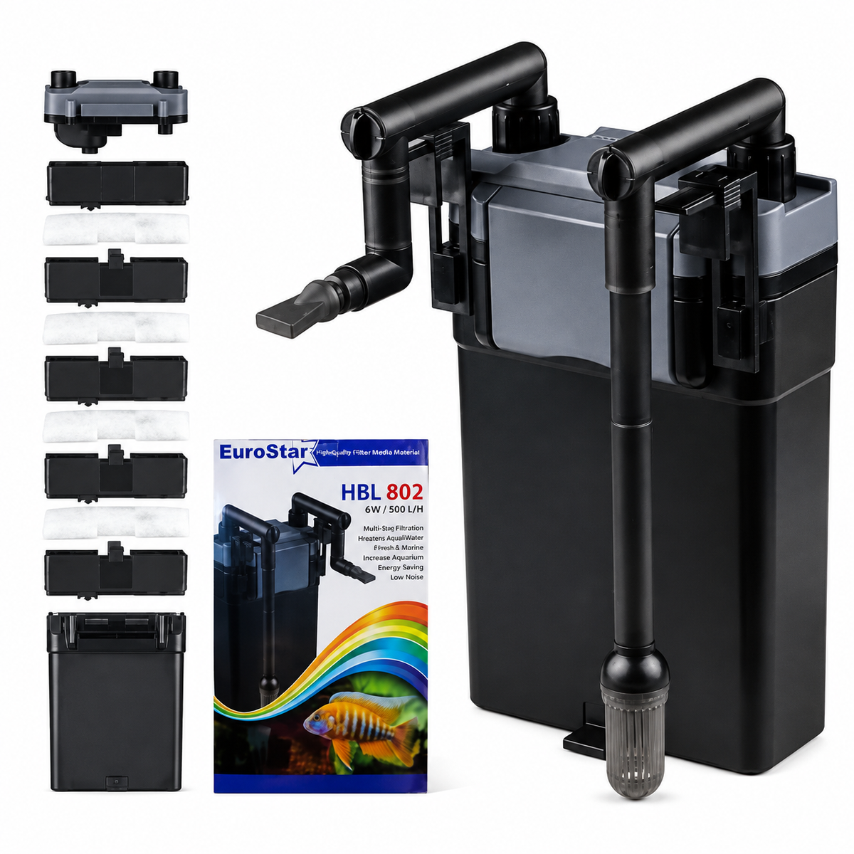 EuroStar HBL 802 Askı Filtre 500 L/h 6W