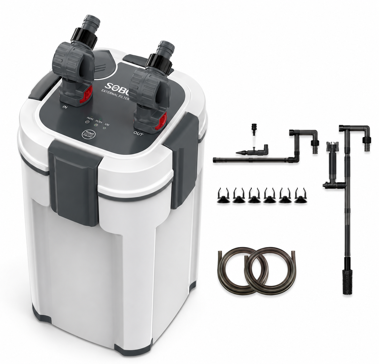 Sobo 905F UV Lambalı Dış Filtre 9W 1200L/S